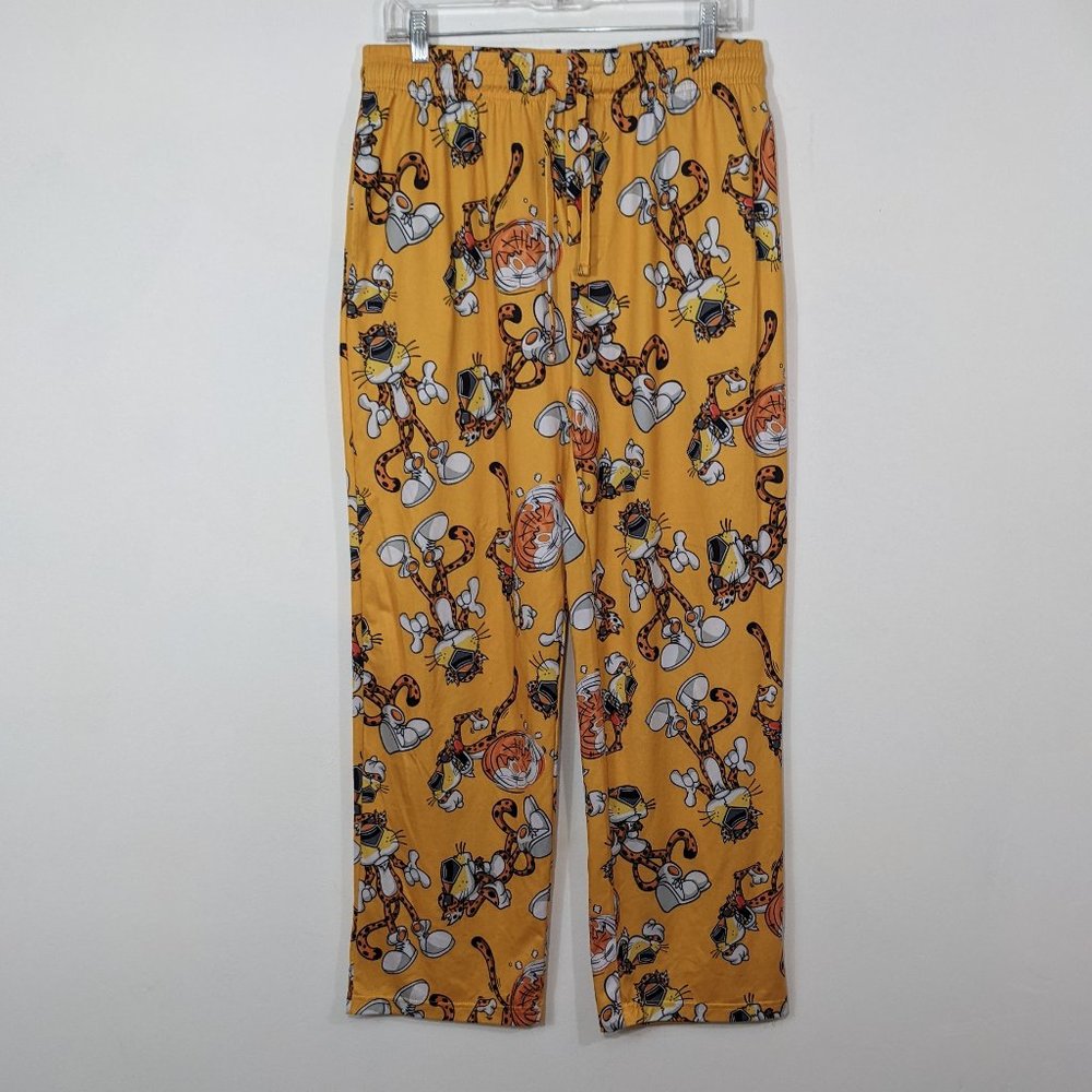 Cheetos Pajama Pants Lounge Chester Orange Drawstring Stretch Men's M